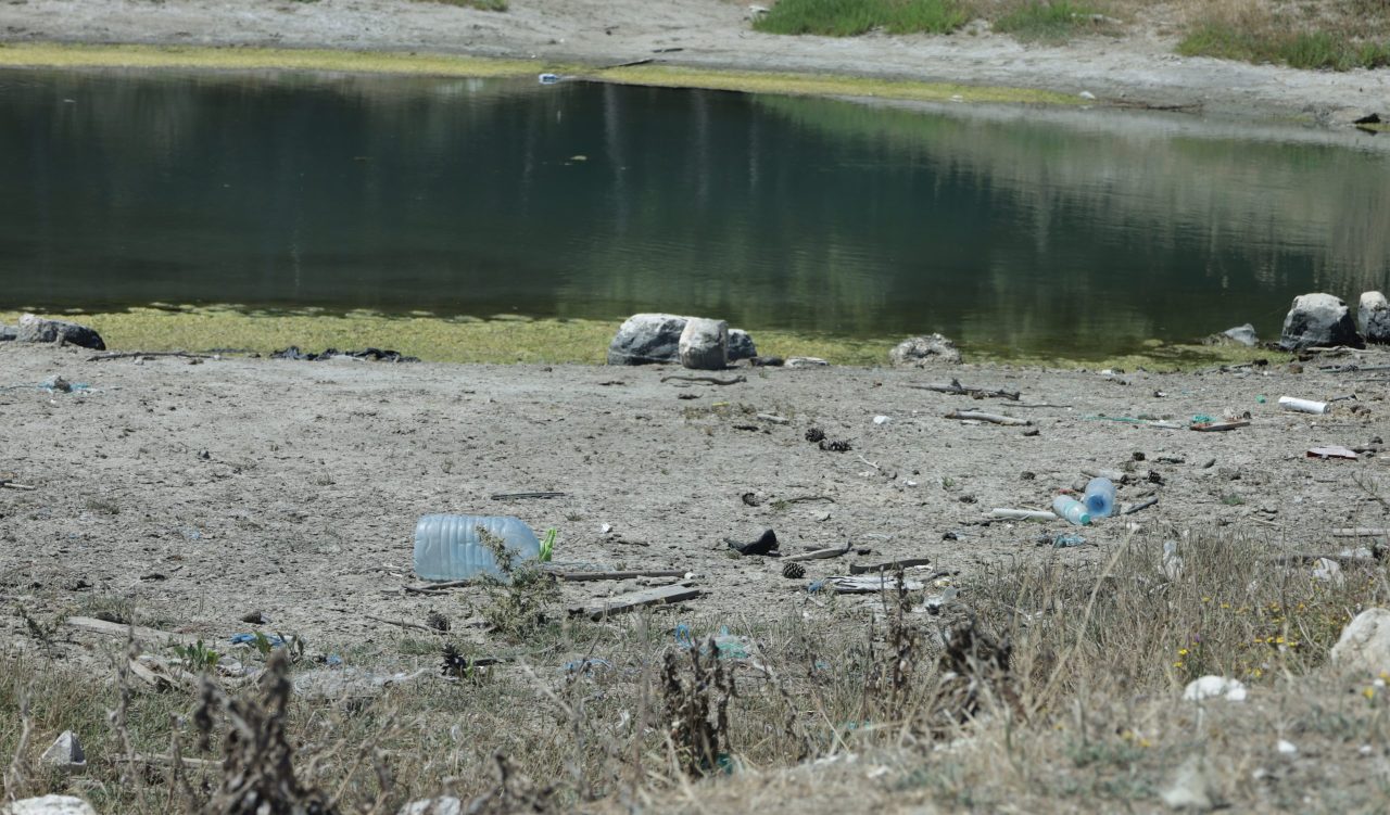 FOTO – Ndotet me plastikë edhe Laguna e Nartës