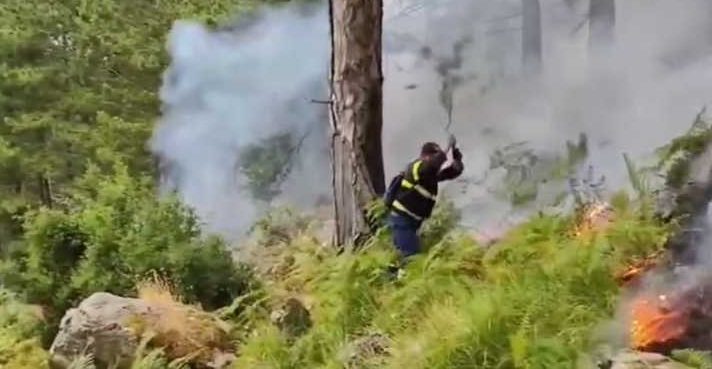 Zjarr masiv në Dukat, flakët rrezikojnë dhe Parkun Kombëtar të Llogarasë