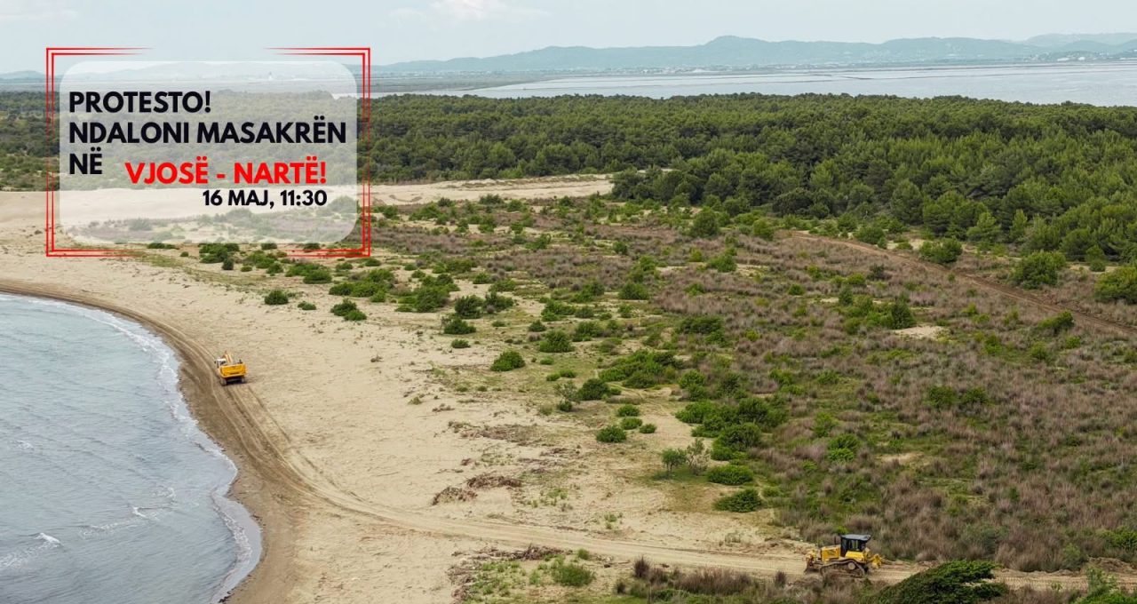 “Ndaloni masakrën në Vjosë – Nartë!”, aktivistët thërrasin protestë për ndërtimet në afërsi të Zvërnecit