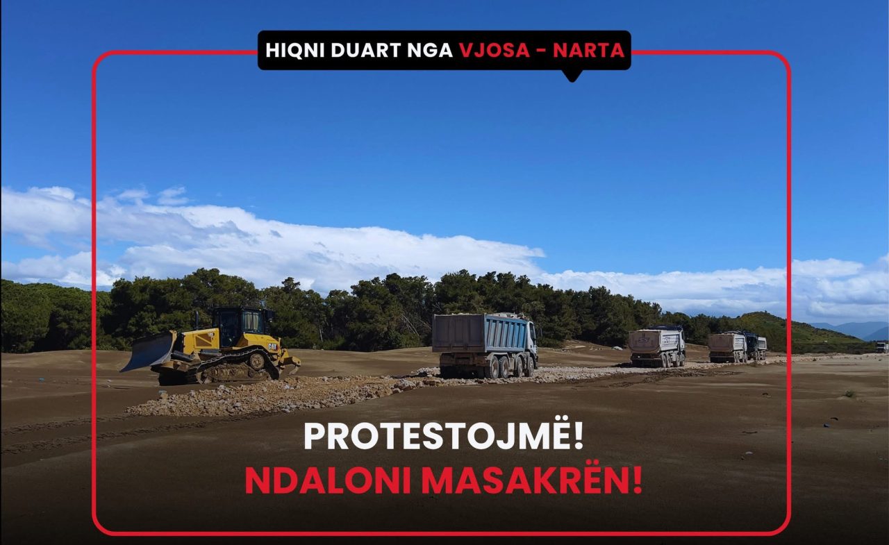 Ndërtimet në plazhin e Porto Novës, ambientalistët zhvendosin para ministrisë së mjedisit në Tiranë